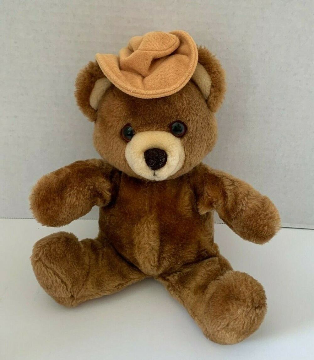 Dakin Del Monte Yumkin Brawny Teddy Bear Plush Stuffed Animal 1985 Vintage 11"